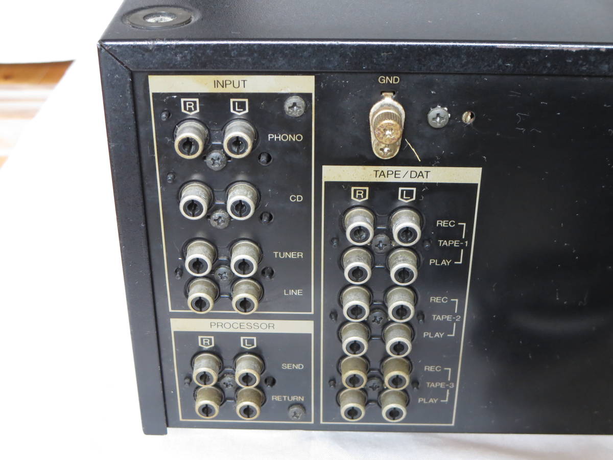 ステレオプリメインアンプ：Sansui AU-α607 取扱説明書付 ※ジャンク品_画像8