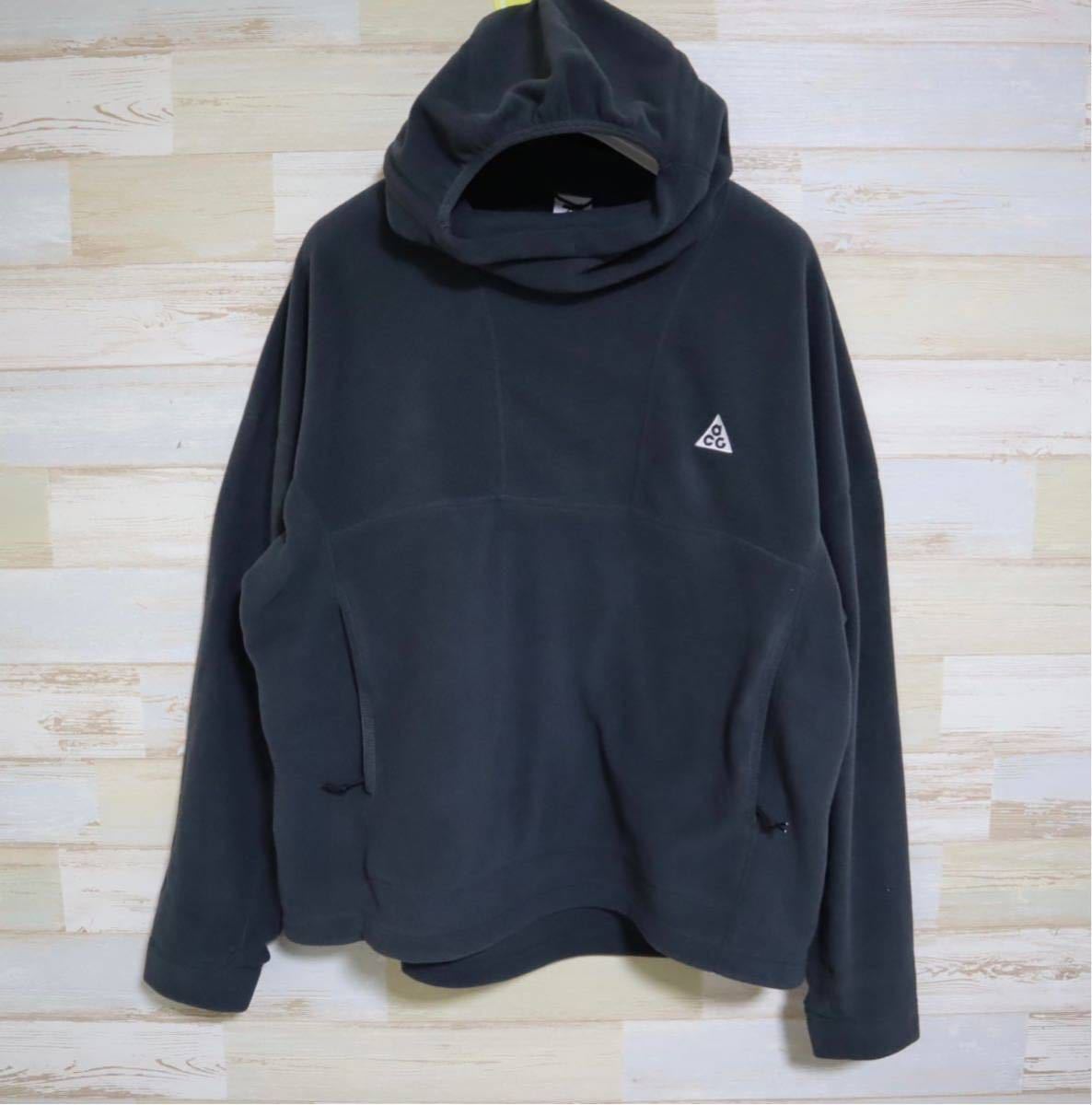 新品 Mサイズ　ナイキ ACG NIKE ACG TF WOLF TREE PULL OVER L/S TOP ポーラーテック　プルオーバーパーカー グレー_画像1