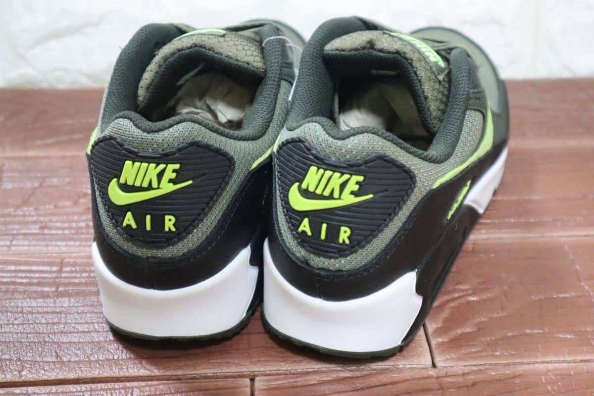 新品 25㎝ NIKE ナイキ AIR MAX 90 エアマックス90 Medium Olive/Volt ミディアム オリーブ/ボルト_画像5