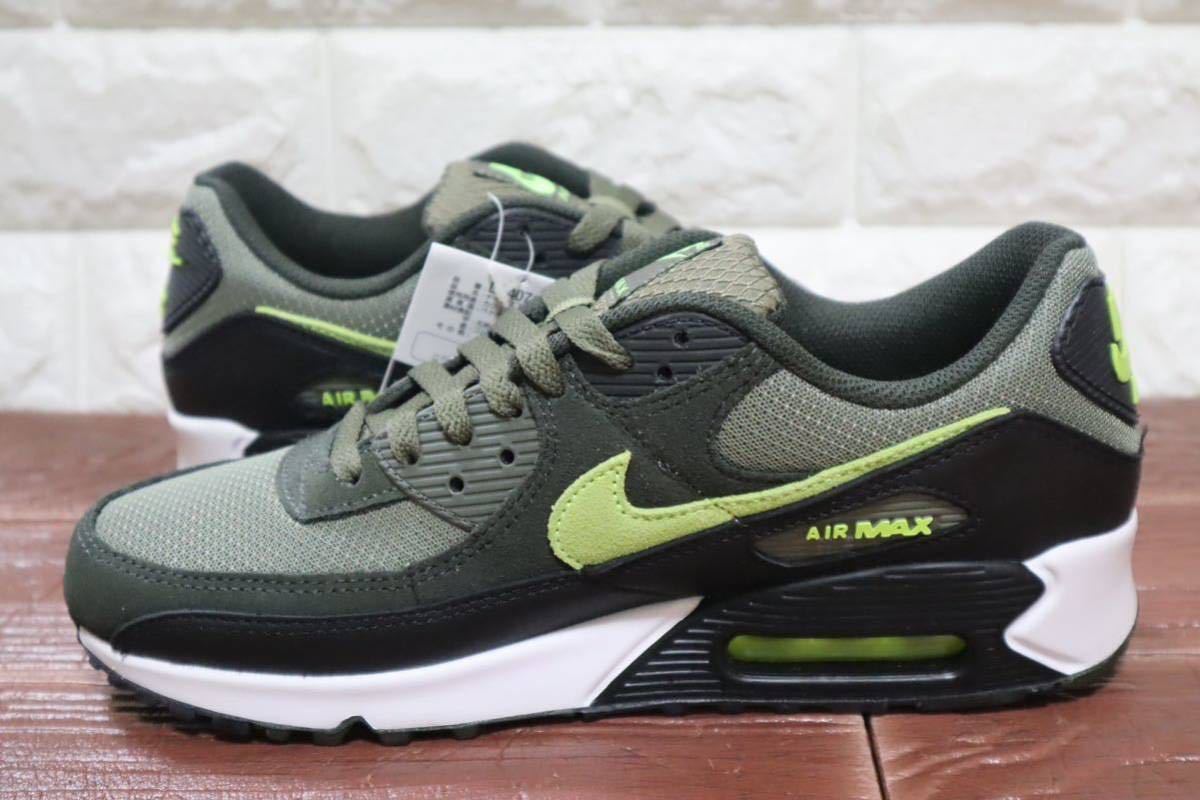 新品 25.5㎝ NIKE ナイキ AIR MAX 90 エアマックス90 Medium Olive/Volt ミディアム オリーブ/ボルト_画像7