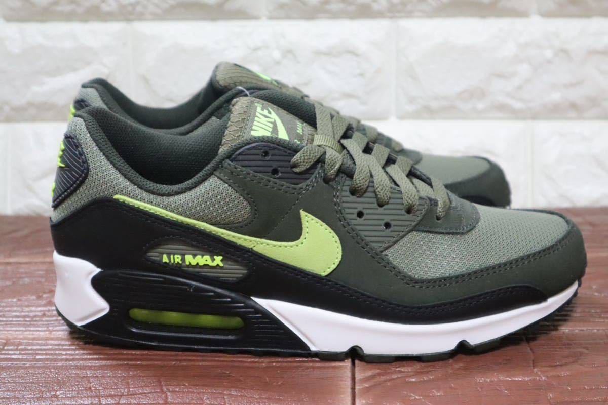 新品 25.5㎝ NIKE ナイキ AIR MAX 90 エアマックス90 Medium Olive/Volt ミディアム オリーブ/ボルト_画像5