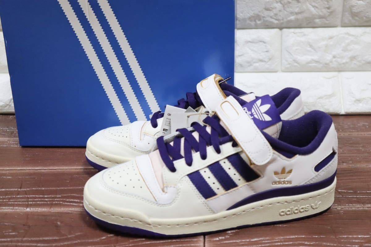 新品 定価14300円 27㎝ adidas originals アディダス　オリジナルス　フォーラム 84 ロー Forum 84 Low オフホワイト　パープル