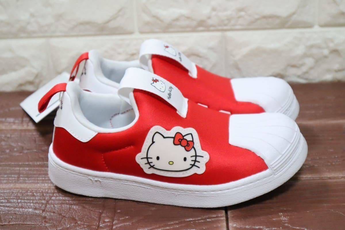  новый товар 21. Adidas adidas Hello Kitty SST 360 Hello Kitty SST 360 Kids детский обувь * обувь спортивные туфли красный красный GY9211