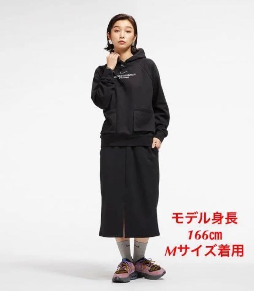 新品 定価9900円 Lサイズ　NIKE ナイキ テックフリース スカート ブラック_画像2