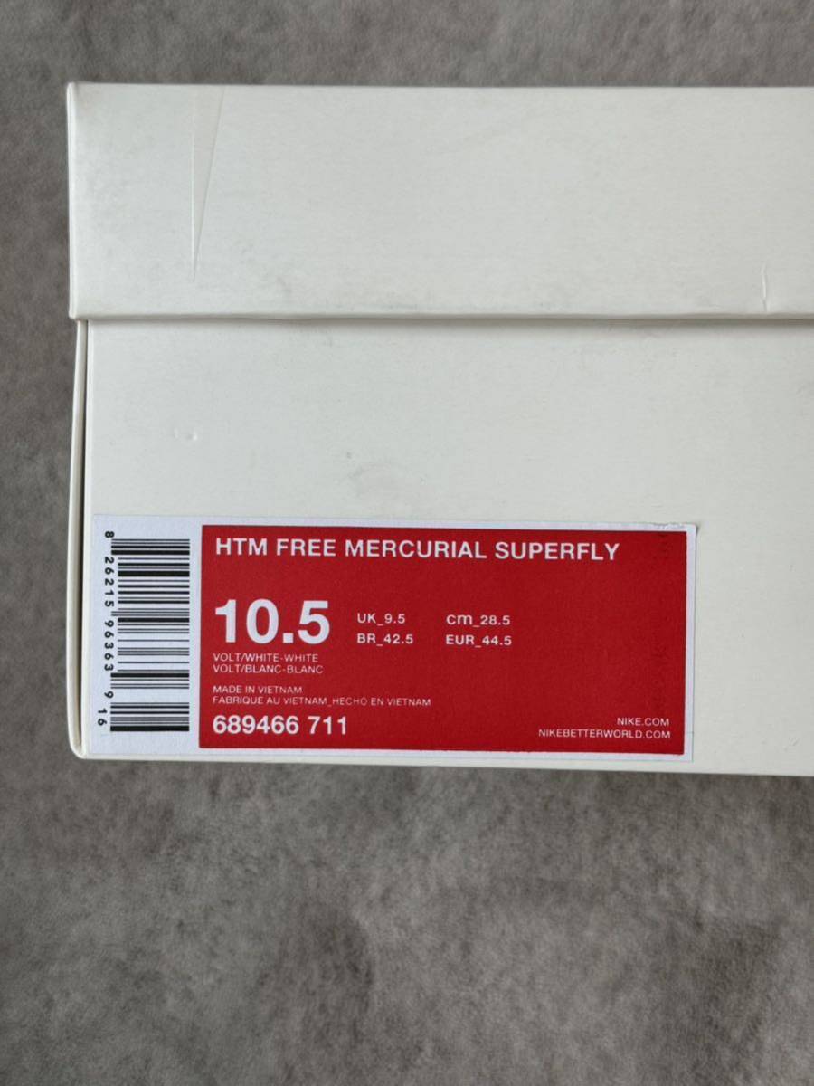 Nike HTM FREE MERCURIAL SUPERFLY VOLT 28.5cm ナイキ フリー マーキュリアル スーパーフライ 藤原ヒロシの画像5