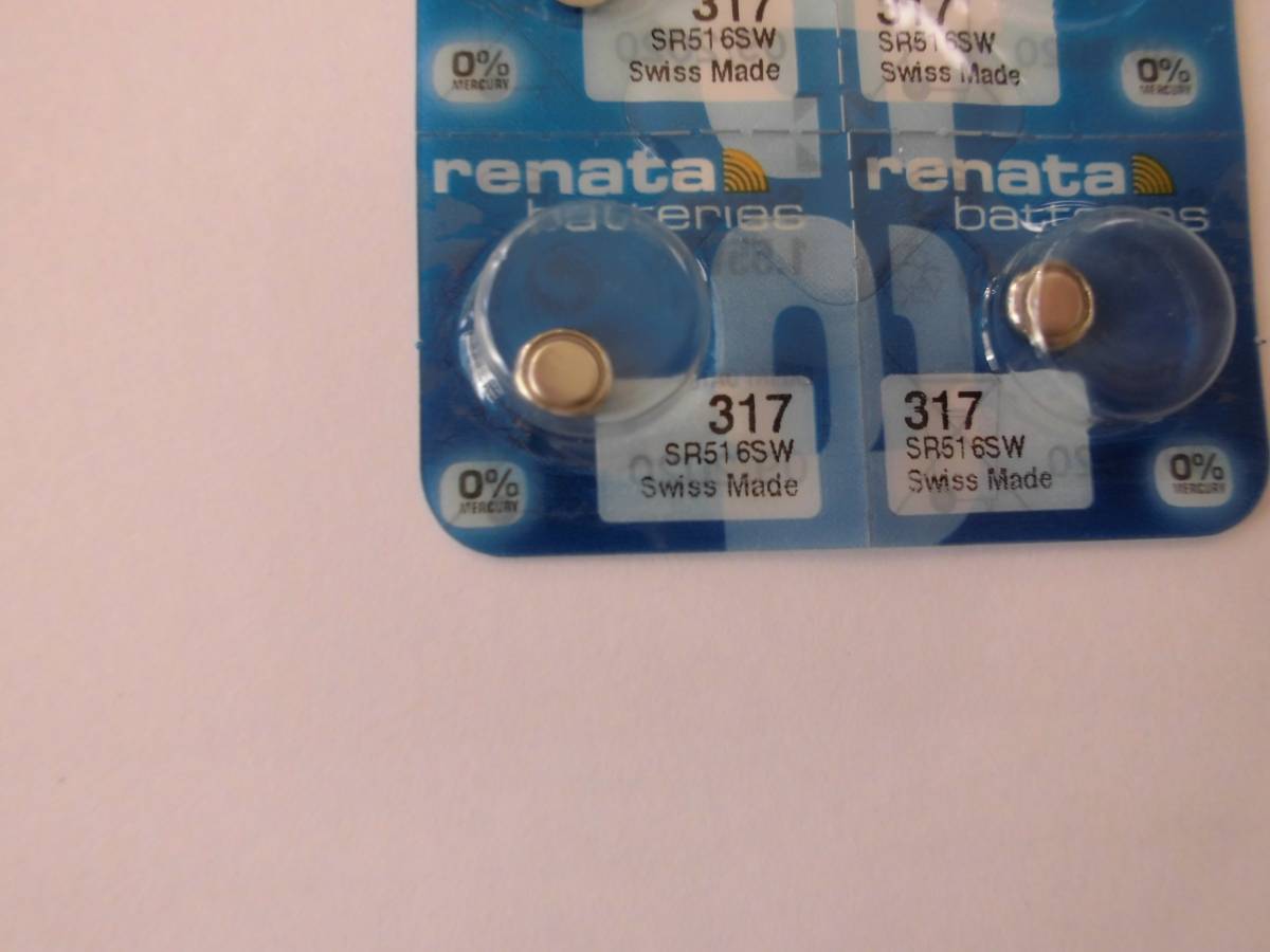 ◎☆1個☆レナタ電池SR516SW(317)使用推奨10-2026追加有A◎送料63円◎_画像1