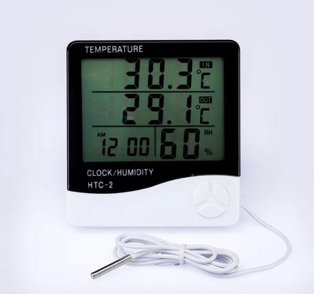 温度計・湿度計・室内/室外2箇所測定　時計_画像2