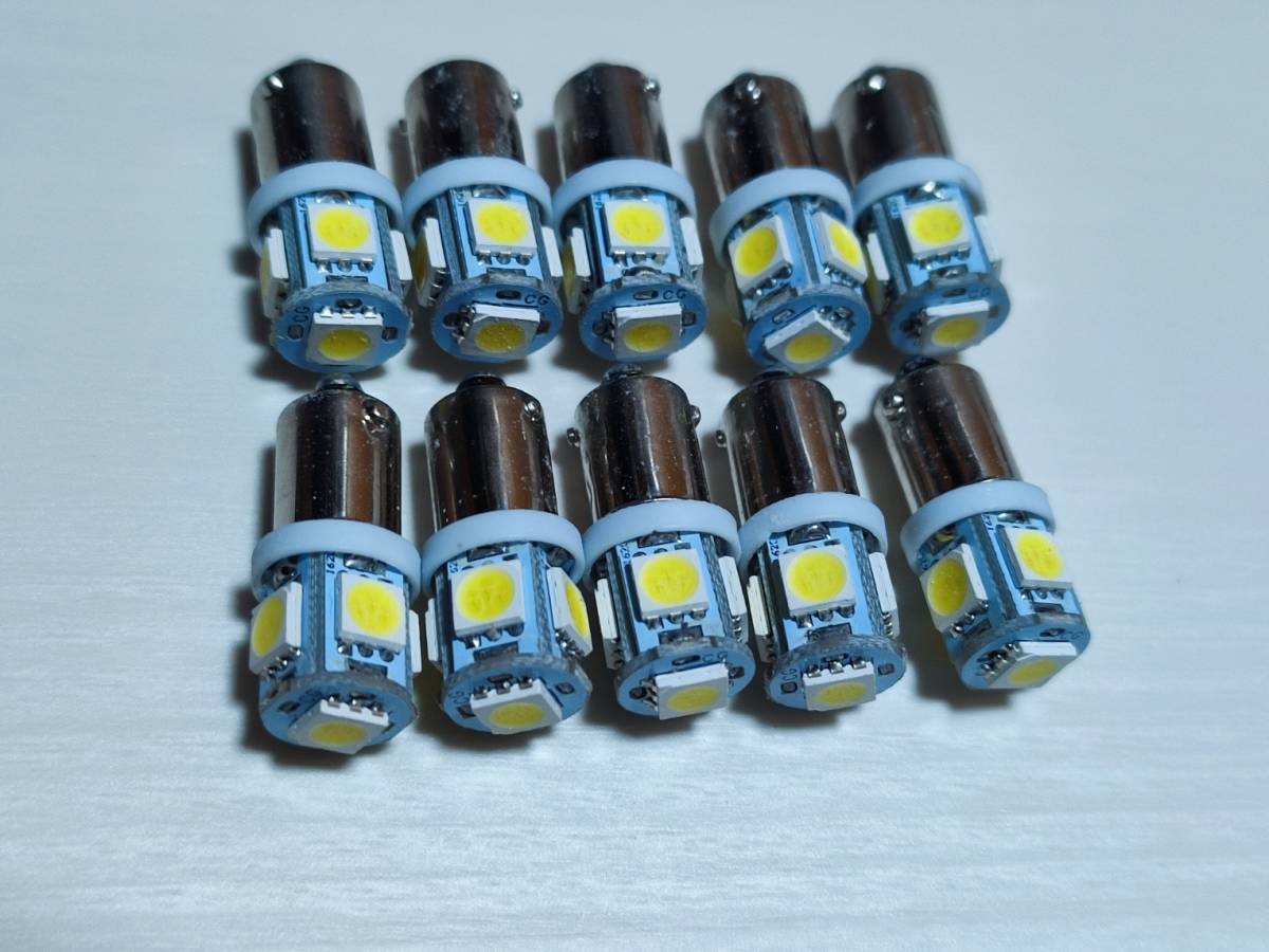 CB750F RC04(FZ,FA,FB) BA9S LED メーター インジケーター 白色 1台分10個セット /b5_画像1