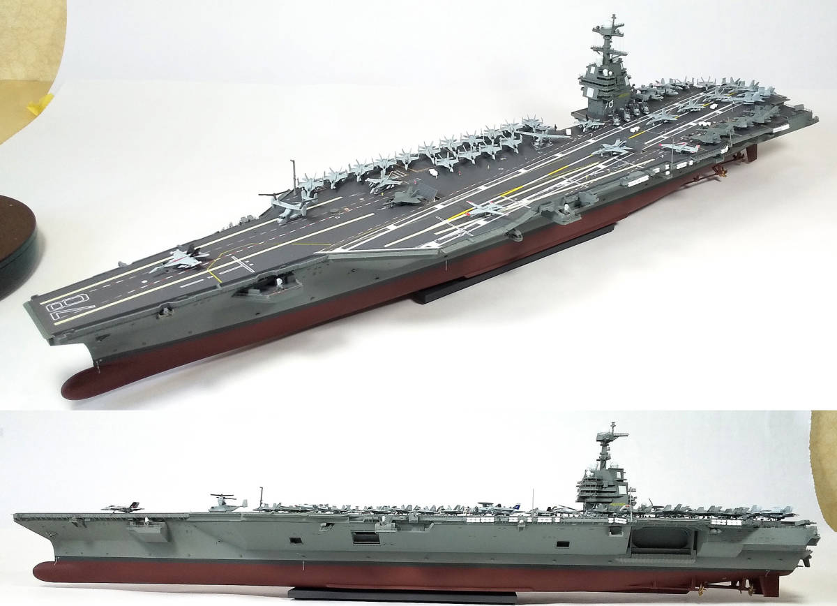 ●完成品・1/700・アメリカ海軍・最新鋭空母・CVN-78・ジェラルド・R・フォード級空母_画像1