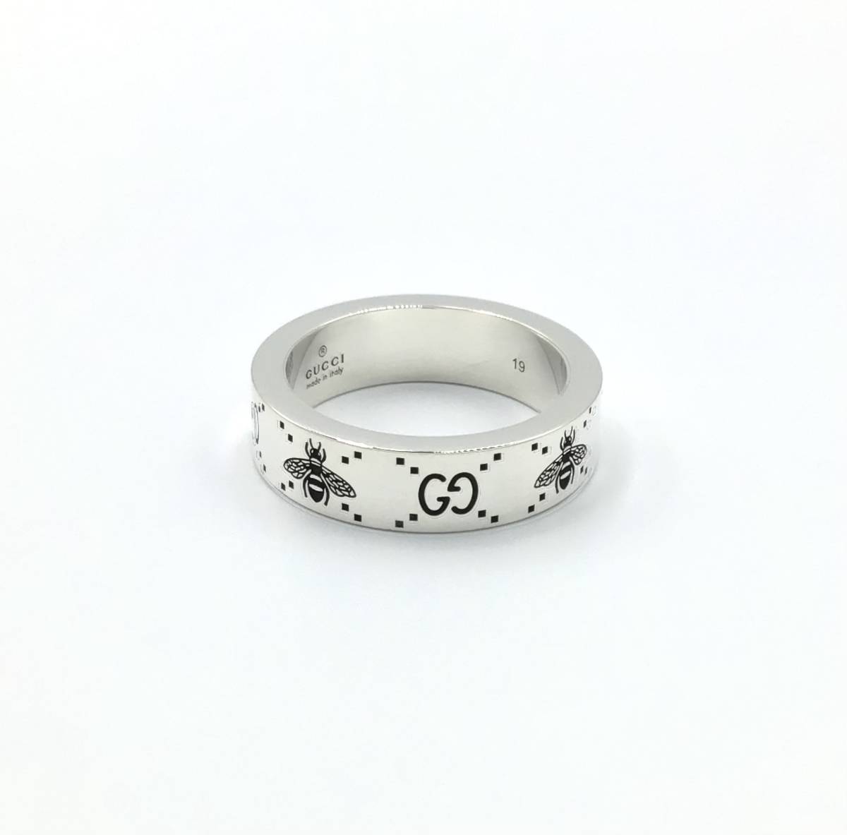 最新情報 GG&ビー グッチ GUCCI 美品 ハチ蜂 シルバーリング指輪 SV925 シルバー