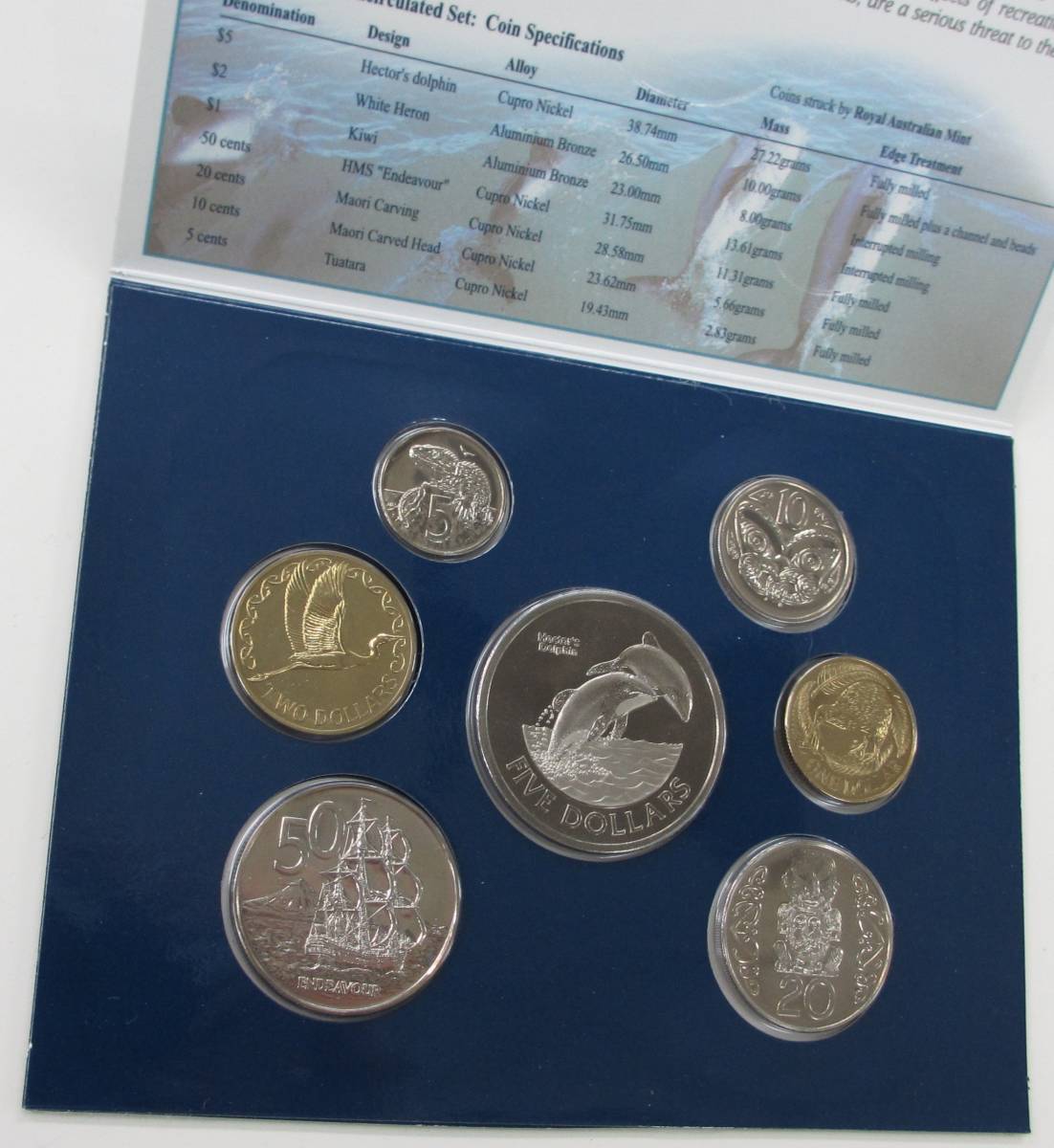 ♪New Zealand Brilliant Uncirculated Coin Set ２００２♪my116_画像4