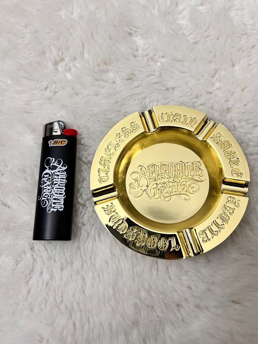 舐達磨　GOLD BRASS ASHTRAY  ライター　セット　完売品