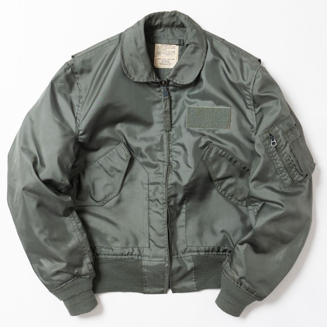 初期型 米軍実物 CWU-36/P フライトジャケット トップガン USAF VINTAGE ミリタリー CWU36P アメリカ軍 ALPHA INDUSTRIES アルファ