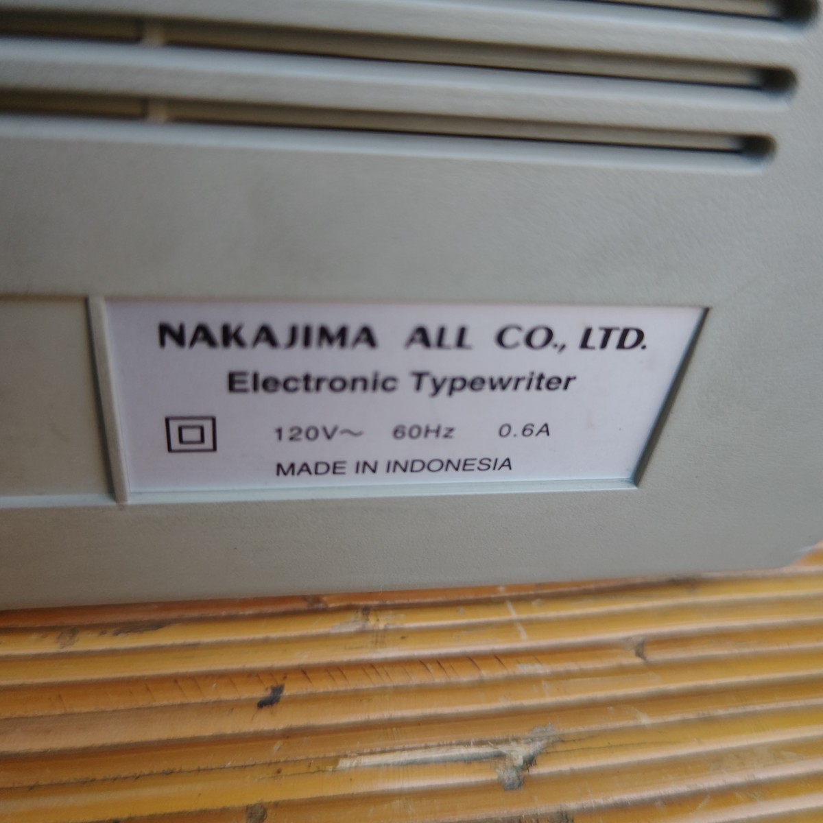 *[ typewriter ] junk period thing AE-640nakajima electronic collection rare Electronic Typewriter 118-56