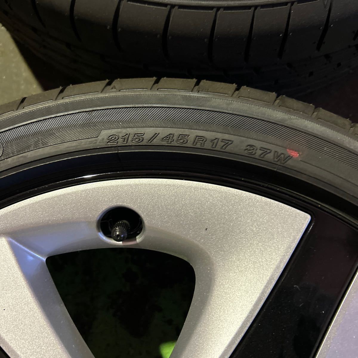 □/中古保管品/タイヤ/ホイール/4本セット/YOKOHAMA/215/45R17/5穴/17x7J/95-86_画像2