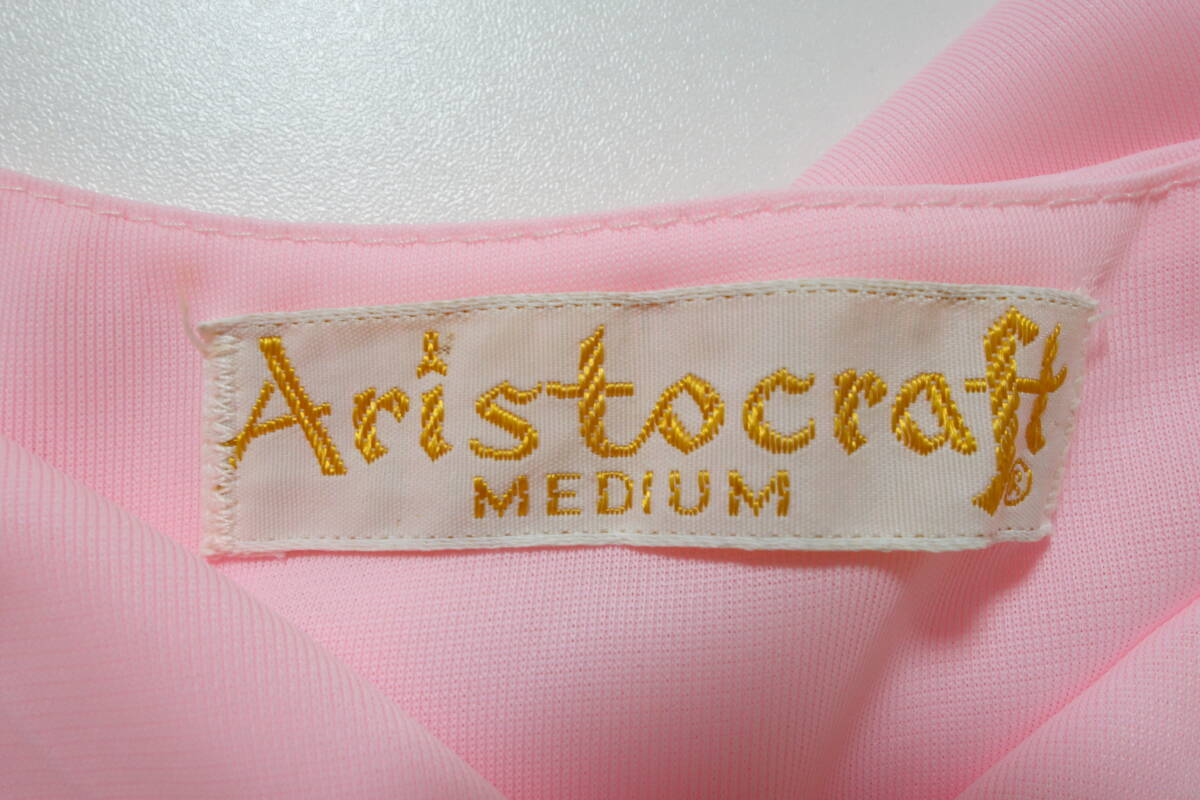 143■Aristocrat つるさら♪ルームウェア・ナイトウェア・ネグリジェ ナイロン100％/M 【送料300円】_画像5