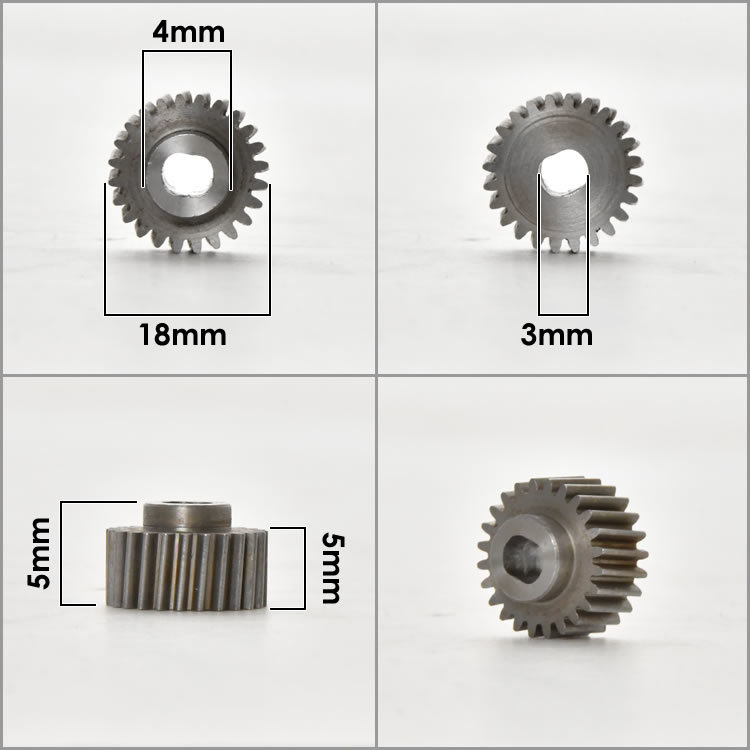 GE6/GE7/GE8/GE9 フィット ドアミラー サイドミラー ギア ギヤ 24歯 1個 金属製 電動格納ミラー モーター用 歯車 互換品_画像3