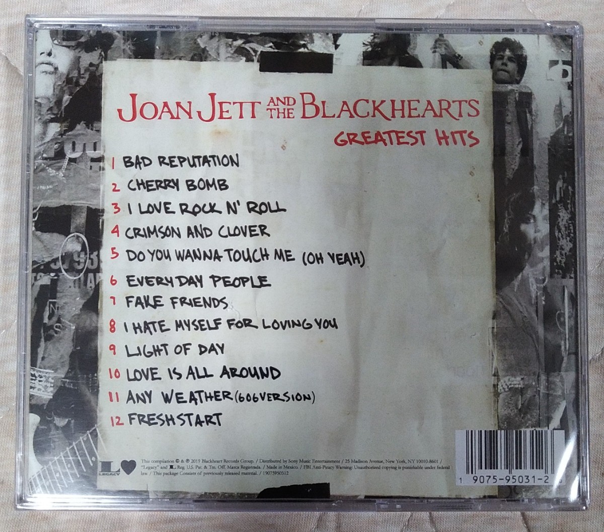 JOAN JETT AND THE BLACKHEARTS GREATEST HITS 旧規格新品未開封輸入盤中古CD ジョーン・ジェット グレイテスト・ヒッツ best ベスト_画像2