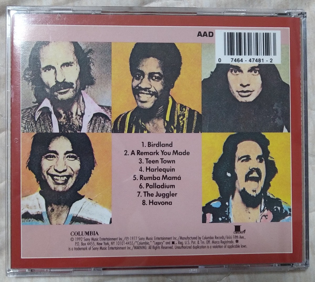 WEATHER REPORT HEAVY WEATHER 旧規格デジタリーマスタード輸入盤中古CD ウェザー リポート へヴィー・ウェザー jaco pastrius joe zawinulの画像2