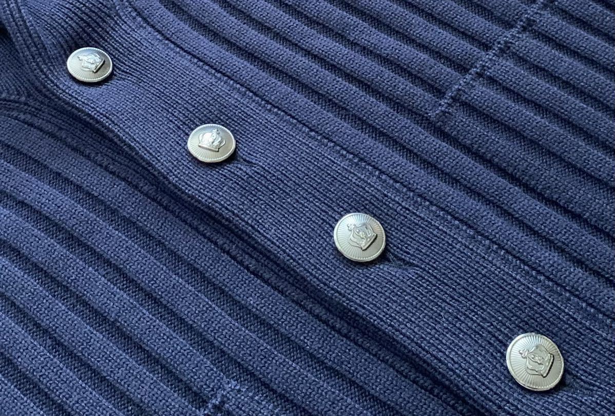 ドルチェ&ガッバーナ DG メタルボタン付き ショールカラー デザイン ニット ジャケット ブルゾン セーター 綺麗_画像3