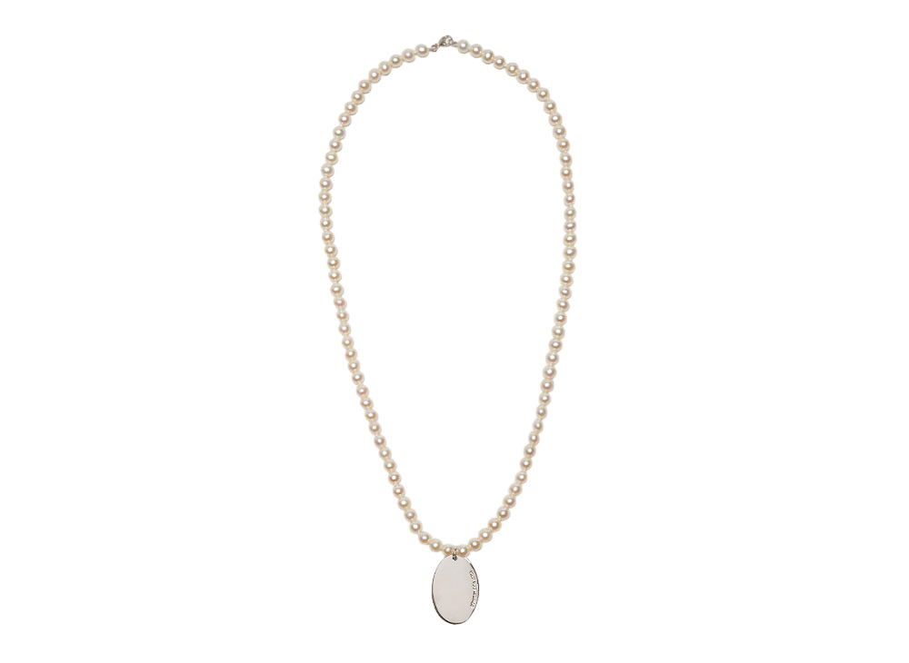 新品 Supreme/Tiffany&Co. Return to Tiffany Oval Tag Pearl Necklace シュプリーム ティファニー パール ネックレス_画像2