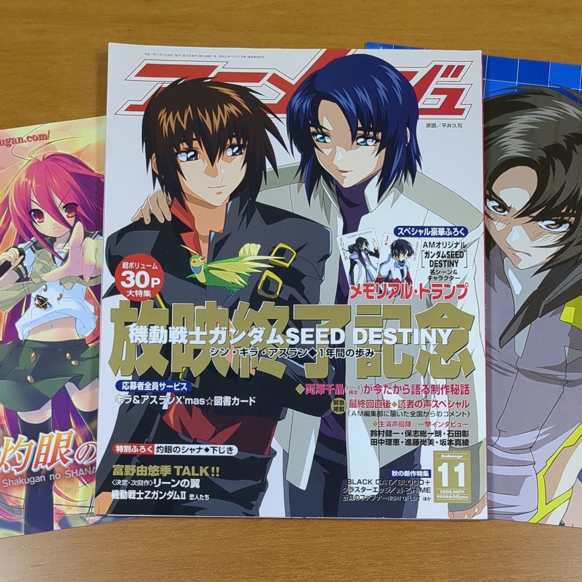 アニメージュ2005年11月号 機動戦士ガンダムSEED DESTINY号 アニメージュ2005年11月号 機動戦士ガンダムSEED DESTINY号