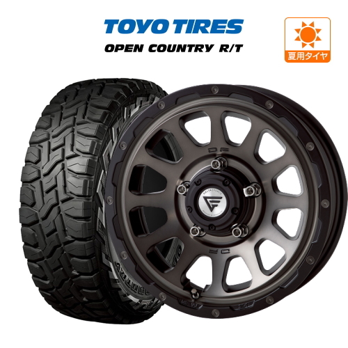 ジムニー用 サマー ホイール 4本セット FORCE デルタフォース オーバル TOYO オープンカントリー R/T 215/70R16_画像1