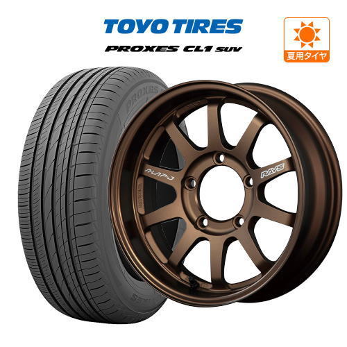 ジムニー用 サマー ホイール 4本セット エーラップ-ジェイ TOYO プロクセス CL1 SUV 215/70R16_画像1