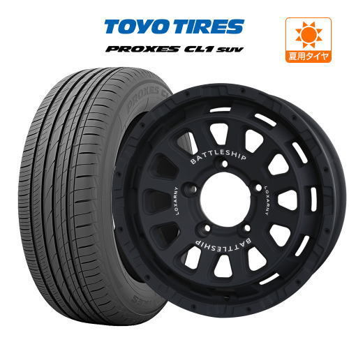 ジムニー用 サマー ホイール 4本セット BADX ロクサーニ バトルシップ ネオ TOYO プロクセス PROXES CL1 SUV 175/80R16_画像1