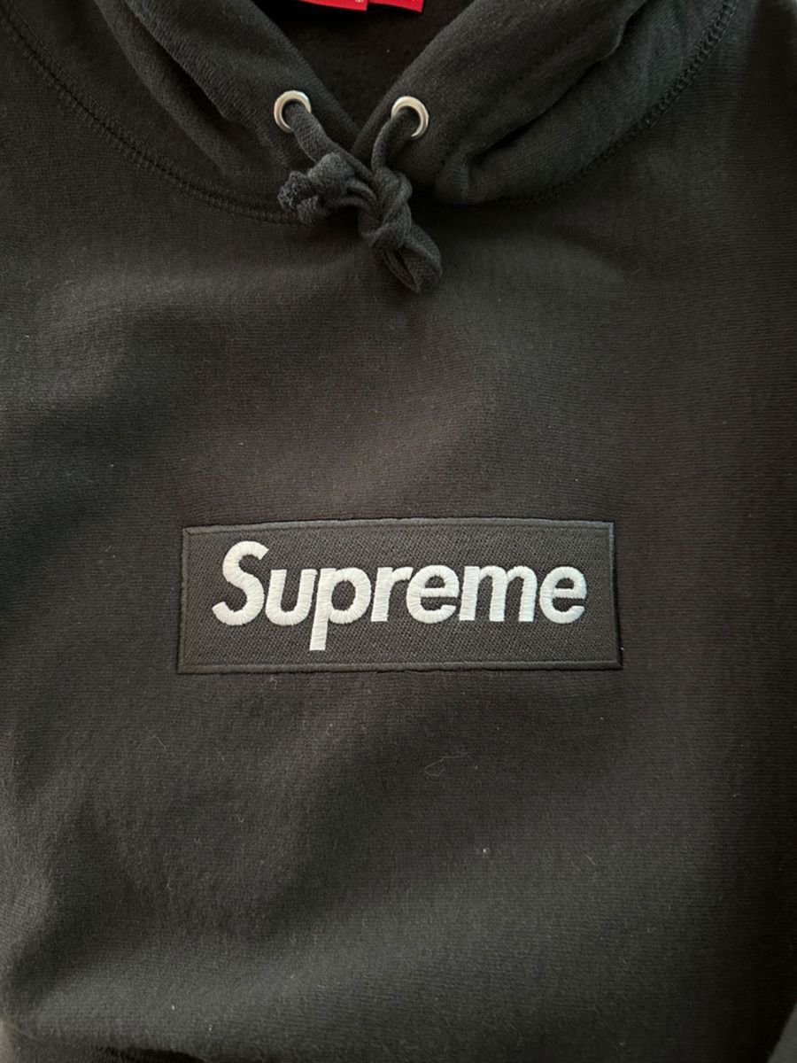 鑑定済み タグ有り。Supreme 2023FW Box Logo Hooded Blackボックスロゴ フーディー L