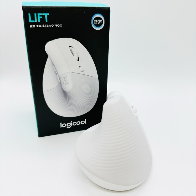 Logicool ロジクール LIFT 縦型 エルゴノミックマウス ワイヤレスマウス ホワイト Bluetooth 動作確認〇 Bluetooth USBレシーバー欠品 2898_画像1