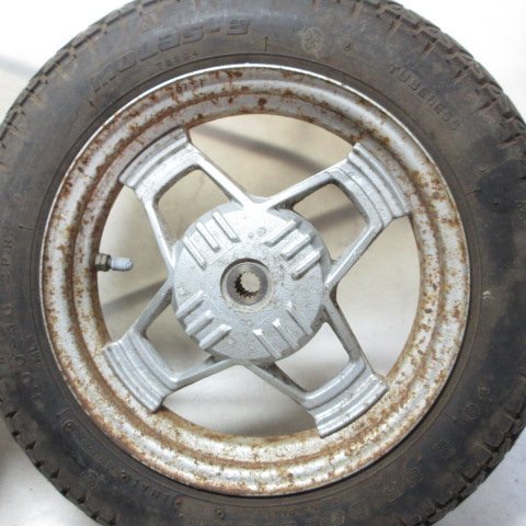 □【ACTIVE アクティブ 35R】純正ホイール前後SET　（ペリカンジョグ　27V JOG）□K44228_画像4