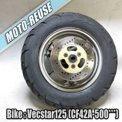 □【Vecstar125 ベクスター125 CF42A】純正フロントホイール　前輪□K42332_画像1