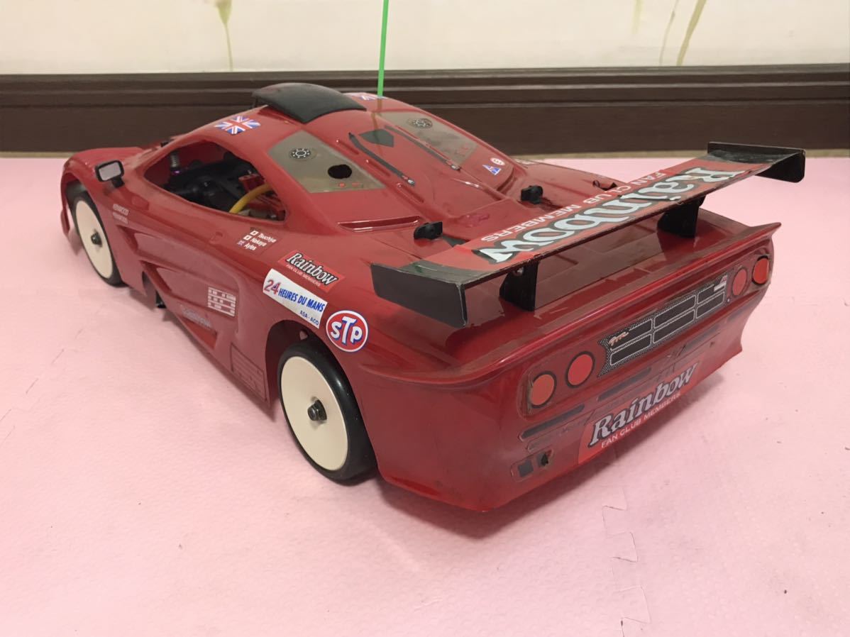 送料無料　当時物 1/10 京商 マクラーレン F1 GTR ピュアテン スパイダー エンジンカー ラジコン車体 KYOSHO McLaren PureTen GP SPIDER_画像9