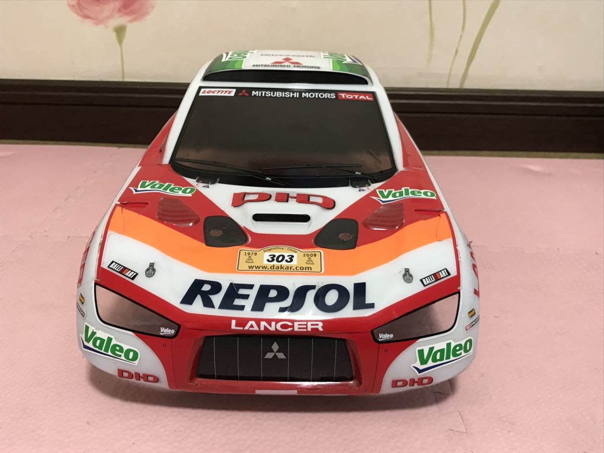 送料無料　1/10 タミヤ　三菱 レーシングランサー ラリーカー　ラジコンボディ　TAMIYA MITSUBISHI RACING LANCER RALLY CAR