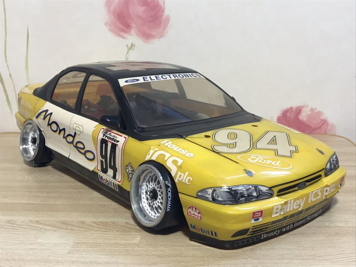 送料無料　当時物 1/10 タミヤ　フォード モンデオ　ツーリングカー　ラジコンボディ　TAMIYA FORD MONDEO BTCC TOURING CAR 旧車