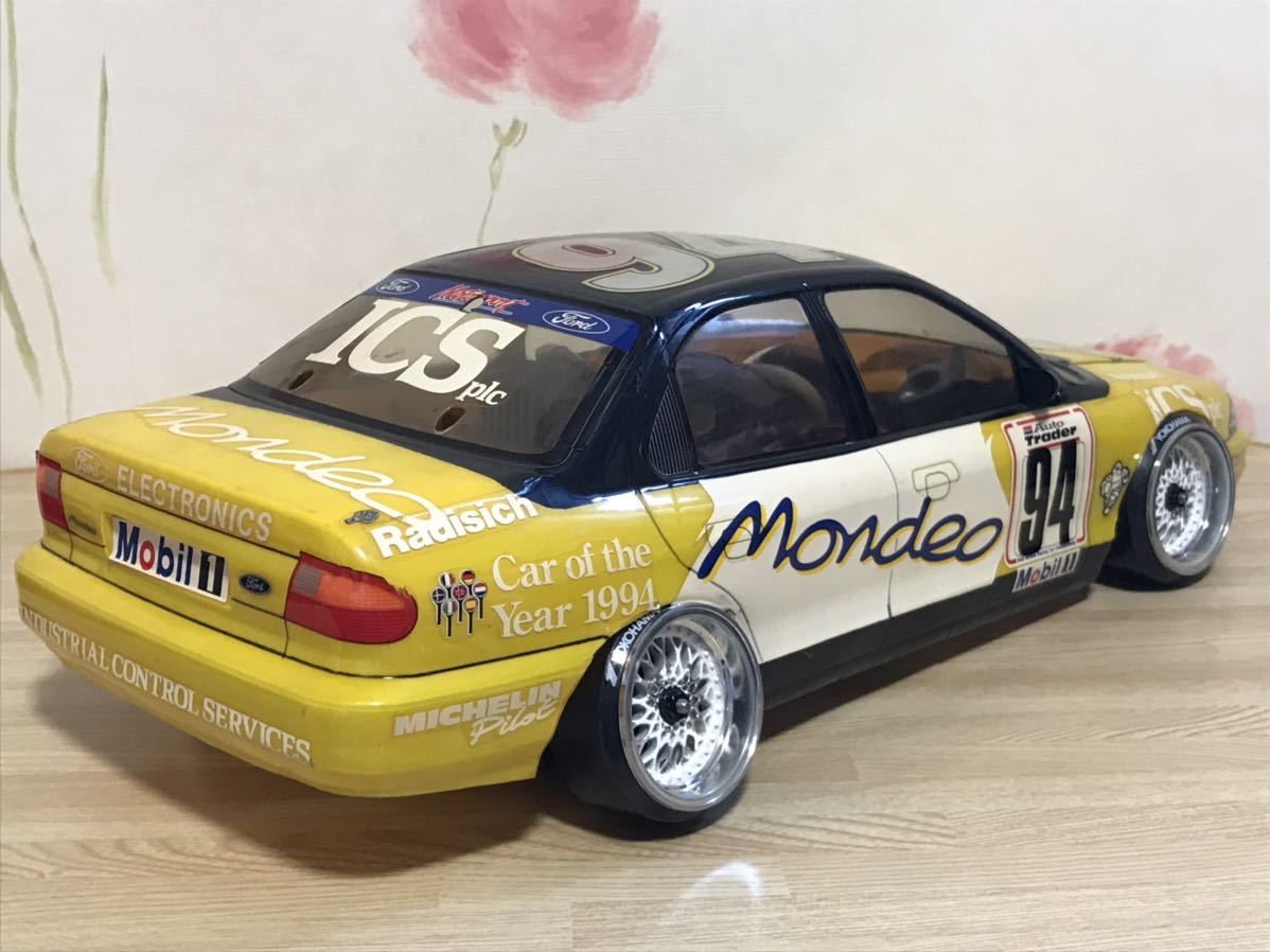 送料無料　当時物 1/10 タミヤ　フォード モンデオ　ツーリングカー　ラジコンボディ　TAMIYA FORD MONDEO BTCC TOURING CAR 旧車