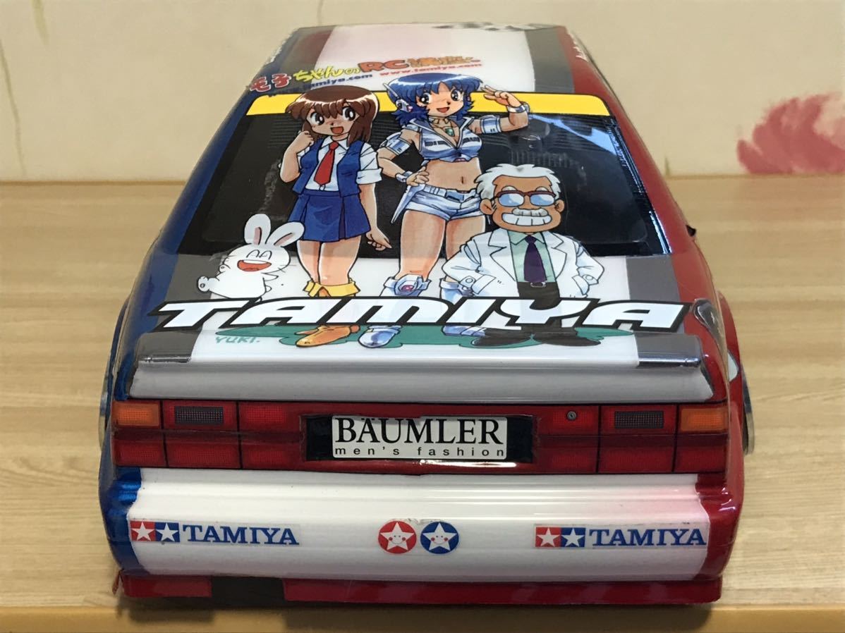 送料無料　1/10 タミヤ アウディ クアトロ V8 ツーリング プラモのモ子ちゃん 痛車 LED付き ラジコンボディ TAMIYA AUDI QUATTRO TOURING