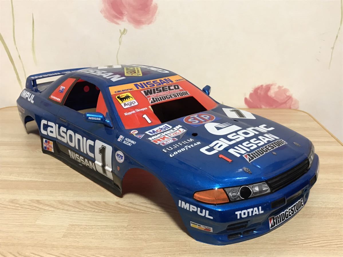 1/10 タミヤ 日産 スカイライン GT-R R32 カルソニック レーシングカー ラジコンボディ TAMIYA NISSAN SKYLINE CALSONIC RACING CAR_画像1