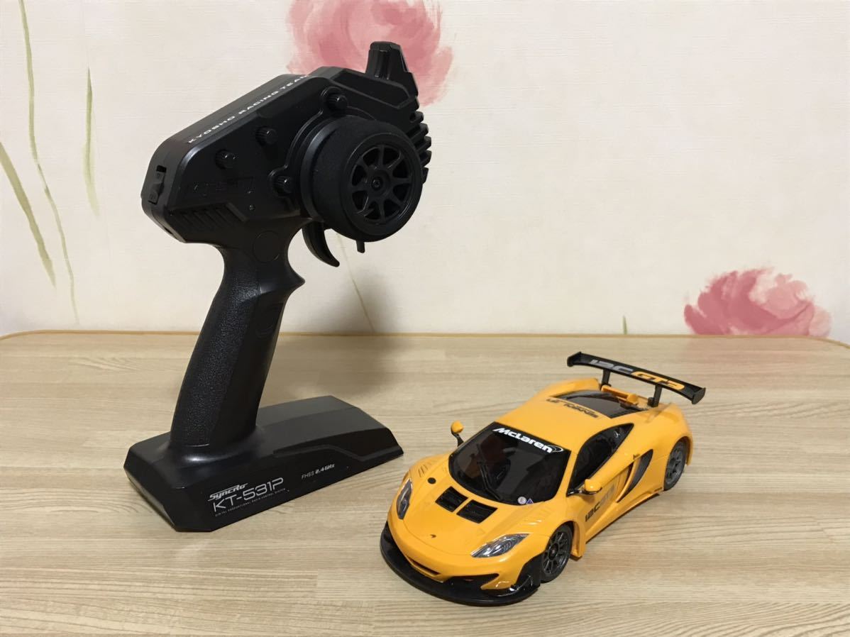 送料無料　京商ミニッツレーサー ラジコンセット マクラーレン 12C GT3 RWD プロポ SyncRo KT-531P 2.4GHz KYOSHO MINI-Z RACER McLaren_画像1