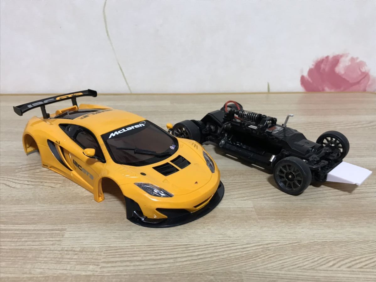 送料無料　京商ミニッツレーサー ラジコンセット マクラーレン 12C GT3 RWD プロポ SyncRo KT-531P 2.4GHz KYOSHO MINI-Z RACER McLaren_画像4