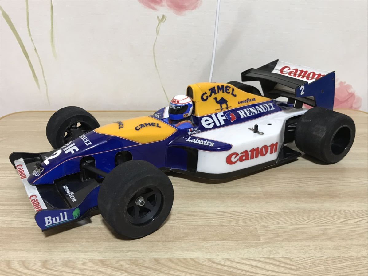 送料無料　当時物 1/10 タミヤ ウィリアムズ ルノー FW15仕様 フォーミュラカー ラジコン車体 TAMIYA WILLIAMS RENAULT FORMULAR CAR F1