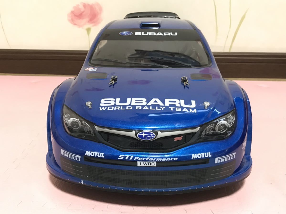 送料無料　1/9 未走行 京商 スバル インプレッサ ラリーカー エンジンカー ラジコン車体 DRX KYOSHO SUBARU IMPREZZA RALLY CAR 当時物_画像2