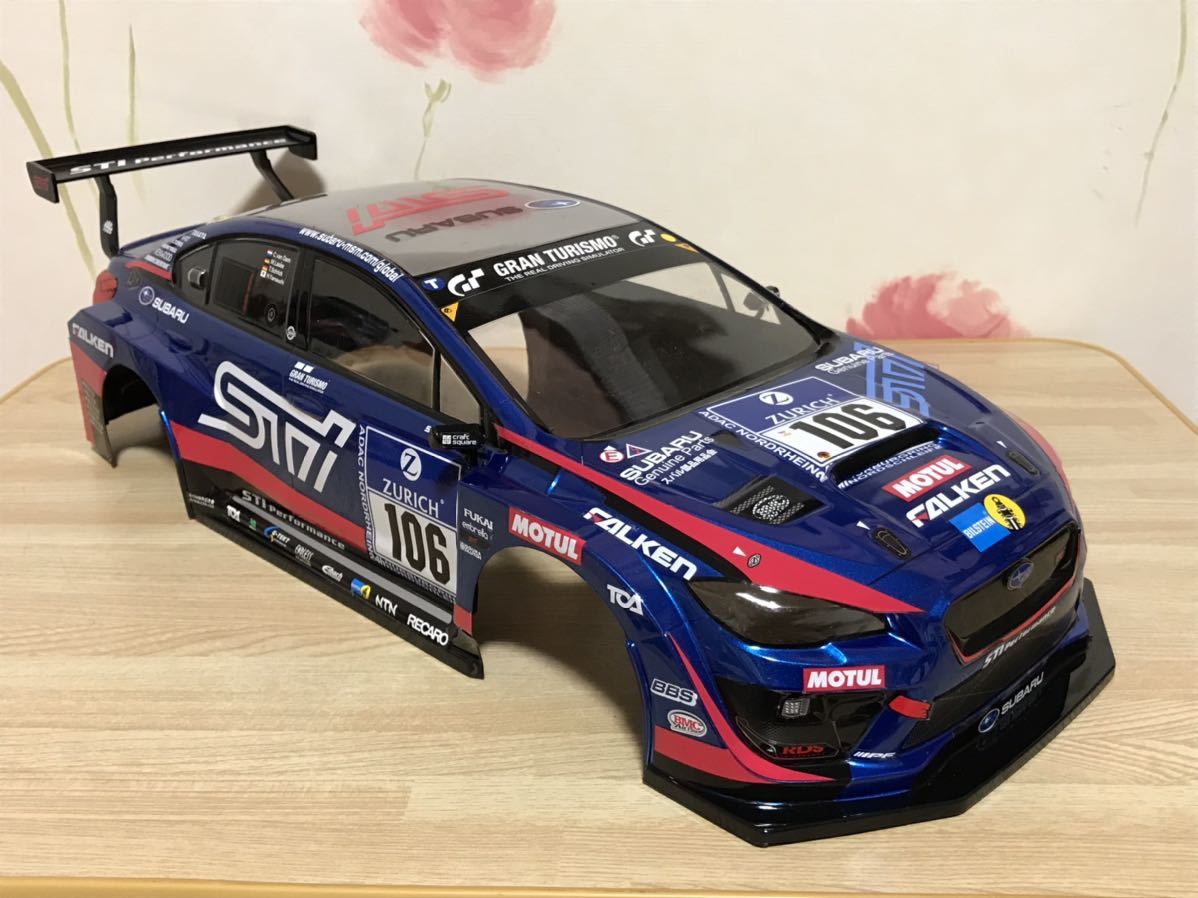 送料無料　1/10 塗装済 未走行　タミヤ スバル WRX STI NBR チャレンジ ラジコンボディ TAMIYA CHALLENGE