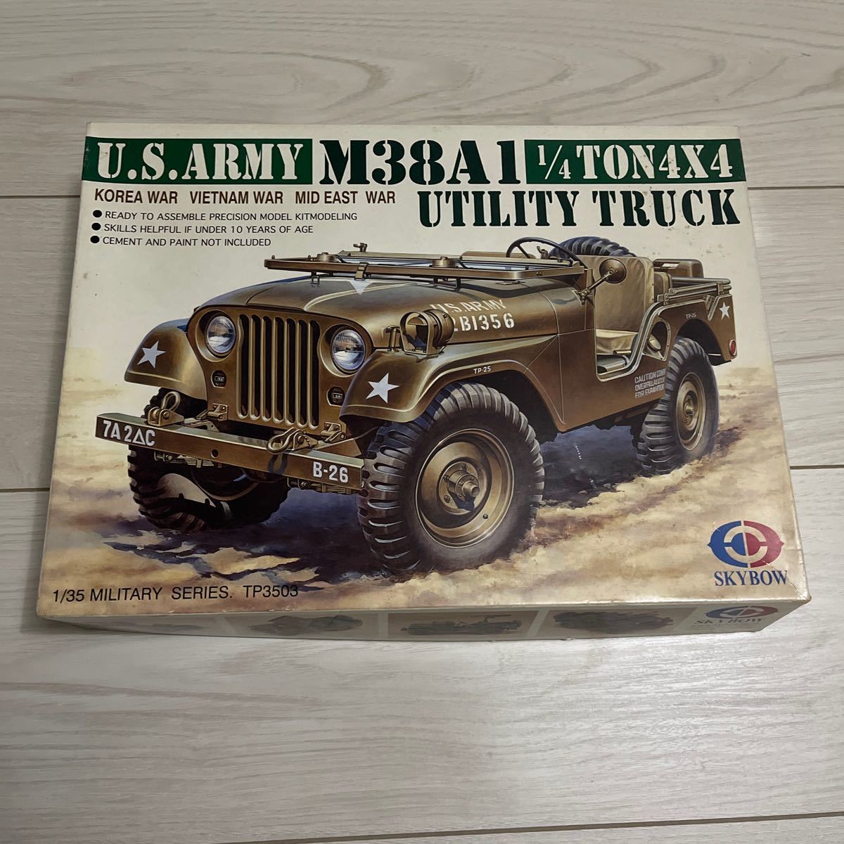 スカイポゥ 1/35 SKYBOW 汎用小型トラック ジープ アメリカ陸軍 U.S. ARMY M38A1 1/4TON 4×4 UTILITY TRUCK TP3503 ベトナム 朝鮮戦争_画像1