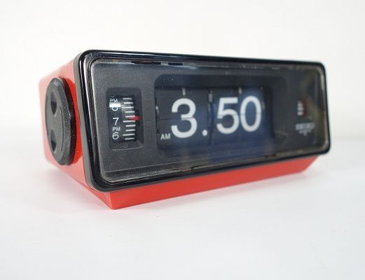昭和レトロ SEIKO セイコー 電池式 パタパタ時計 置時計 目覚まし時計 QN450R 簡単な動作は確認済です_画像2