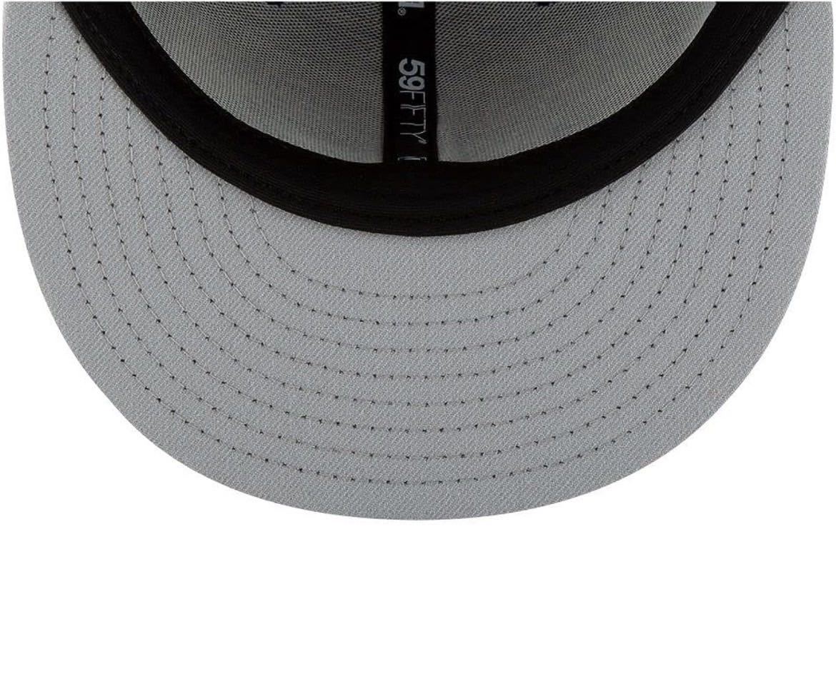 ニューエラ キャップ 帽子 59FIFTY 5950シリーズ フラットバイザー ヤンキース ブラック×ホワイト 7-1/8(56.8cm) MLB NEWERA 59FIFTY 新品の画像6