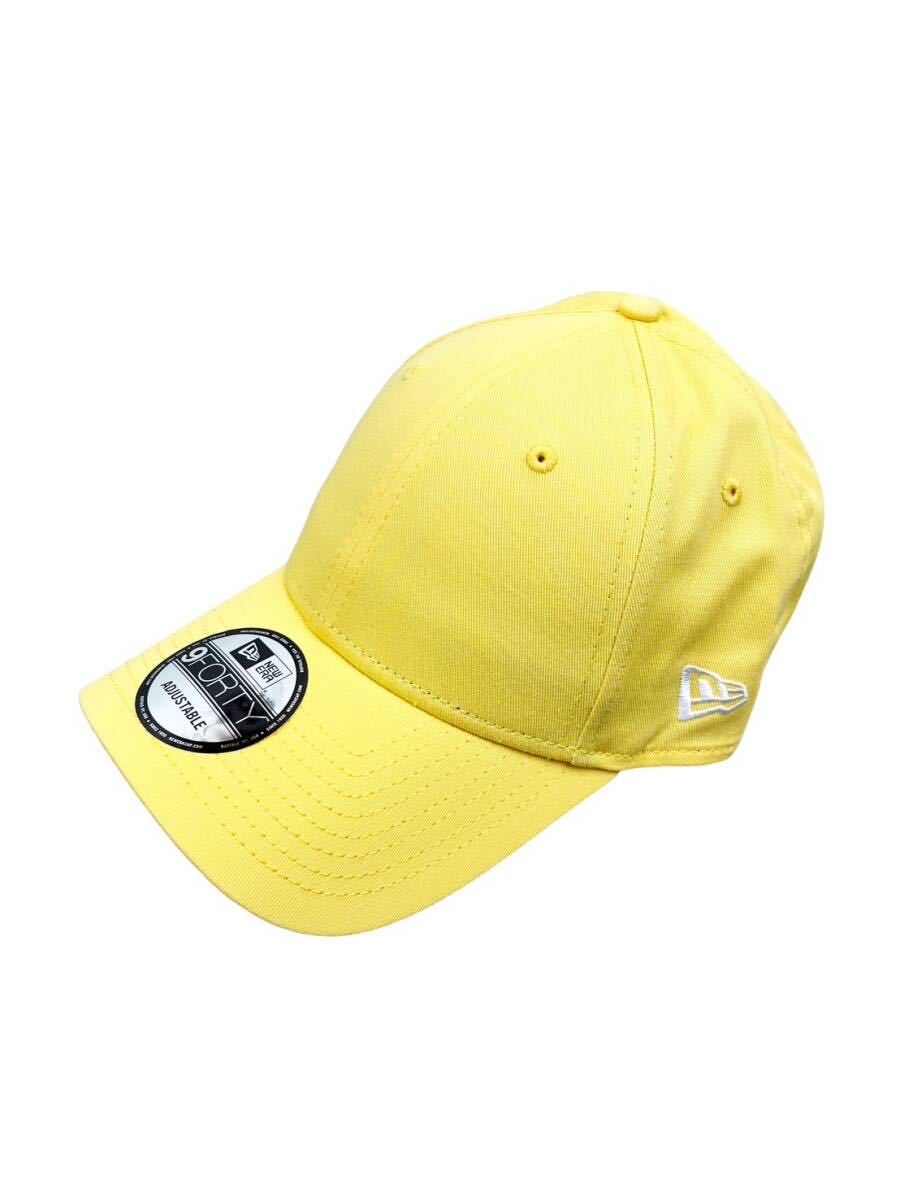 ニューエラ キャップ 帽子 9FORTY ナインフォーティ 刺ロゴ サイドロゴ プレーン イエロー ユニセックス NEWERA 9FORTY PLAIN CAP 新品_画像4