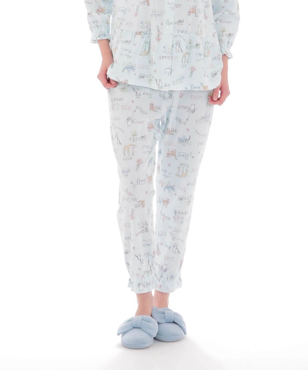  new goods 62375 moon tongue narue- blue soft connection . Alpha bepe plum pyjamas cotton 100% room wear lady's long sleeve pyjamas 