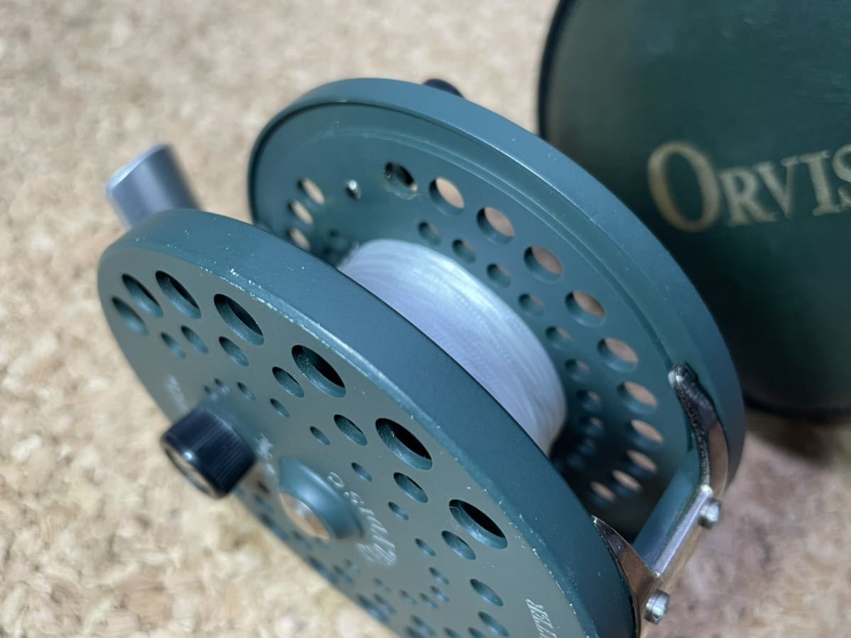 ★即決！稀少 限定色 ORVIS CFO 5 DISC SALT WATER ソフトケース付き 美品！機関好調 オービス C.F.O.V ディスク ソルトウォーター ★_画像7